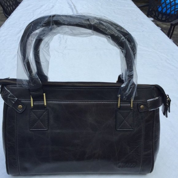 Halo Handbags - Argentinian Gray Calf Leather*Tote Duffl Bag $1150